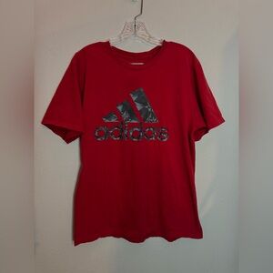 Adidas Men’s Large Red Logo T Shirt